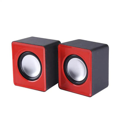 Mini USB Computer Speakers 2.0 Stereo - Portable PC Laptop Desktop Sound System, 3W x2