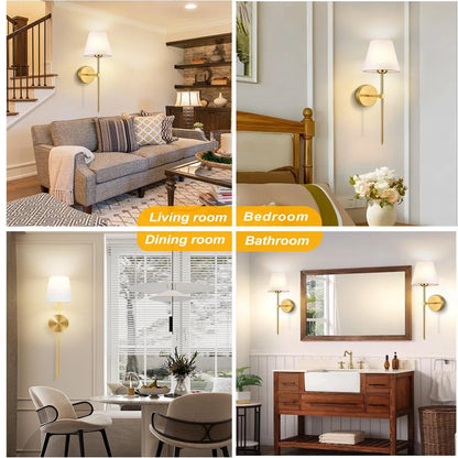 Rechargeable Wireless Wall Lamp with Detachable E27 Bulb — Dimmable LED Remote Control, 10 Color Modes