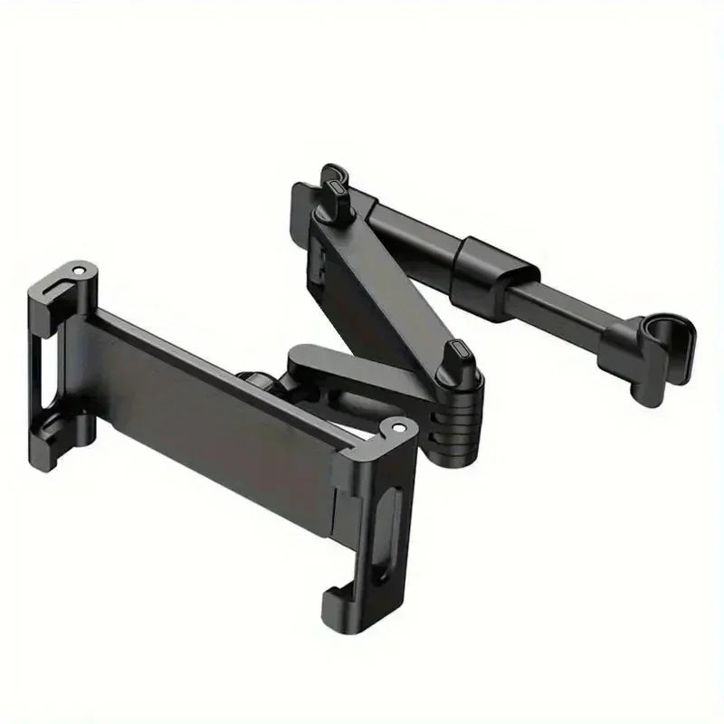 Telescopic Car Headrest Phone & Tablet Holder - Rotating Rear Seat Mount, Fits 5–13 inch (12.7–33 cm) Devices