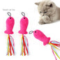 Interactive Cat Feather Toy Refill Kit – Feather Birds, Faux Worm & Foam Ball with Bell for Kittens