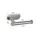 Stainless Steel Adhesive Toilet Paper Holder with Shelf - No-Drill Wall Mount Towel & Paper Towel Rack (Black or Silver)