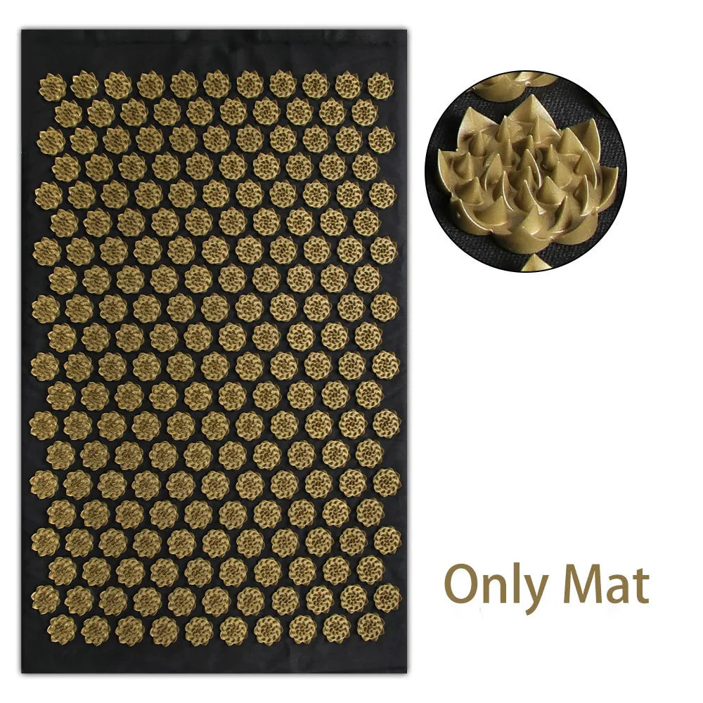 Acupressure Yoga Mat Kuznetsov Applicator Cushion with Spikes