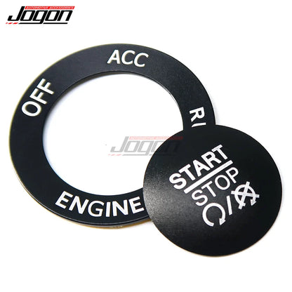 Aluminum Steering Wheel Button Trim Cover - Push Start/Stop Interior Accent for Charger Challenger RAM Durango
