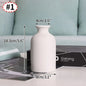 Ceramic Decorative Vase for Dried Flowers & Hydroponic Plants, Modern Table Ornament for Living Room Bedroom Office