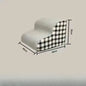 High-Density Foam Pet Ramp — Non-Slip Dog & Cat Stairs Sofa Ladder for Older Pets with Joint Pain