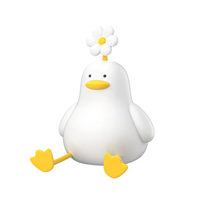 Duck LED Night Light Silicone Rechargeable USB Touch Lamp with Timer Kids Bedroom Gift