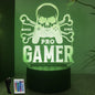 Neon Gamer 3D LED Night Light RGB – Gaming Table Lamp for Kids, Bedroom & Gamer Room