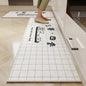 VIKAMA 1/2PC Cartoon Easy To Manage Kitchen Floor Mat Home Long Crystal Velvet Carpet Dirt Resistant and Non-Slip Floor Mat