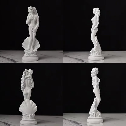 Birth of Venus Resin Statue Botticelli Inspired Greek Goddess Sculpture Roman Mythology Decor Classic Art Figure for Home Desk