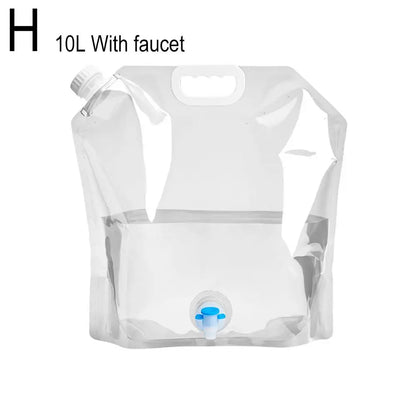 5/10l Portable Camping Water Bag Foldable Drinking Water Bucket Large