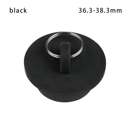 Universal Rubber Sink & Bathtub Drain Stopper Plug — Leakproof Floor Drain Strainer, White