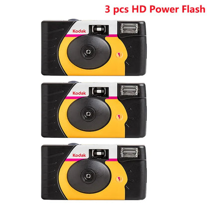 Disposable Single-Use 35mm Film Camera with Flash — 27 or 39 Exposures, ISO 800