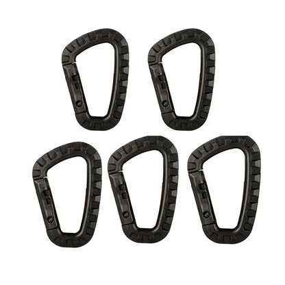 Tactical Carabiner D-Ring Clips for Backpack & Keychain - 1-10 Pack