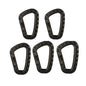 Tactical Carabiner D-Ring Clips for Backpack & Keychain - 1-10 Pack