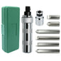 7/12-Piece Portable Reversible Impact Screwdriver Set — Manual & Cordless Driver Kit with Case for Home DIY