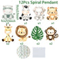 Jungle Animal Tablecloth Birthday Party Decor Palm Leaves Tablecloth Jungle Safari Wild One Kids Birthday Party Decoration