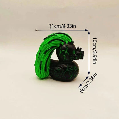 Halloween Resin Duck Ornament, Black
