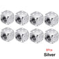 2/8-Pack Aluminum Dice Tire Valve Caps, Universal Wheel Stem Air Valve Covers for Car Truck Motorcycle Bike