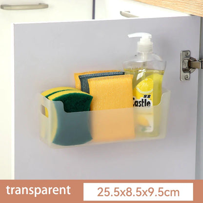 Handle Storage Basket - Durable PP Plastic Organizer with Handle for Home Bathroom Closet