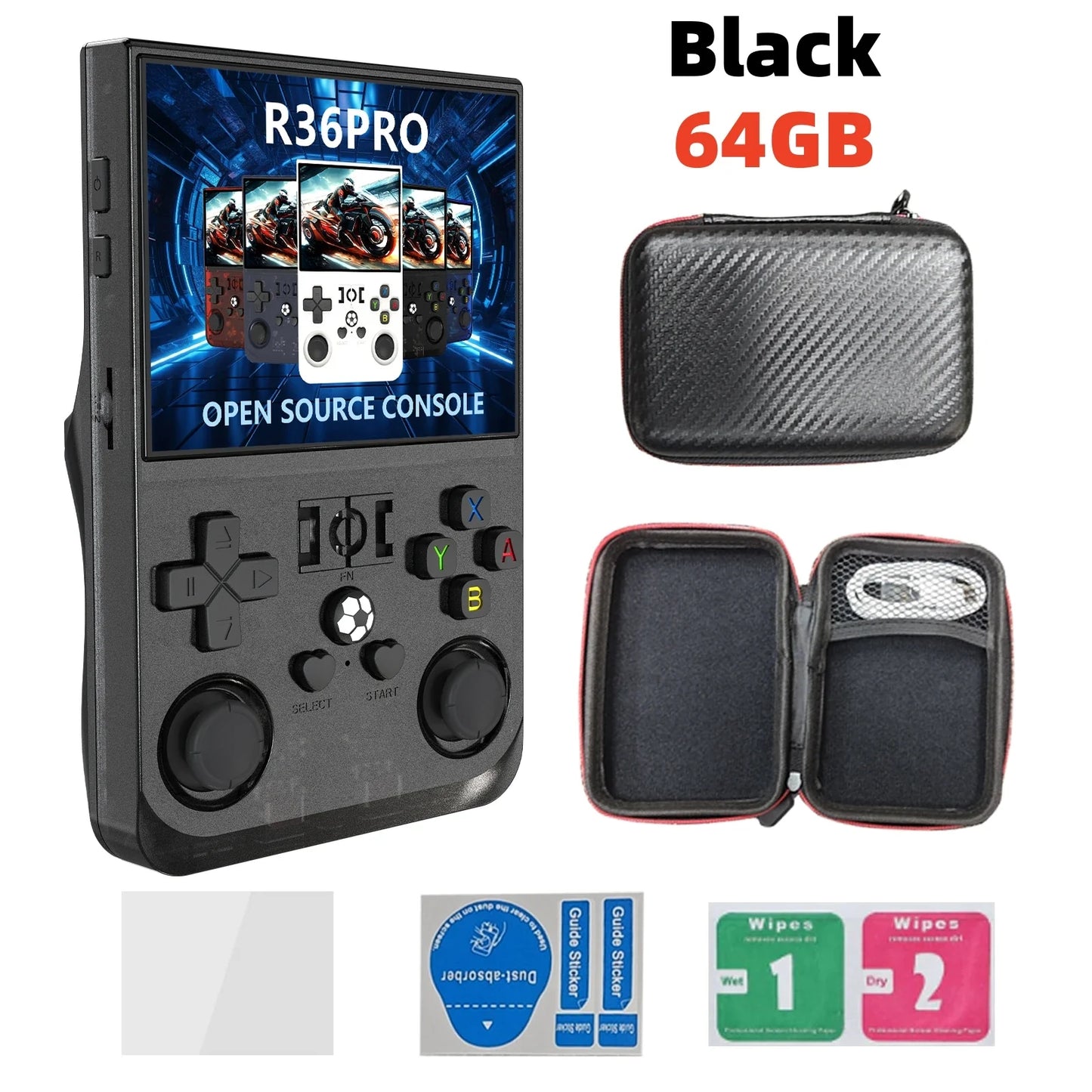 Open Source Retro Handheld Game Console Linux 3.5-Inch (8.9 cm) IPS Screen 128GB Portable Pocket Player Preloaded 22,000 Games