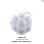 3D Spiral Striped Silicone Candle Mold - Irregular Shape for DIY Candles, Wax, Resin & Clay, 8 x 8 x 15 cm (3.15 x 3.15 x 5.91 in)