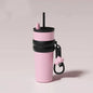 24oz Portability Tumbler with Handle Straw Lid Large Volume Stainless Steel Vacuum Insulated Cup Keep Cold Travel Mug