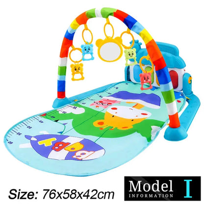 Baby Fitness Play Gym with Music & Piano Mat