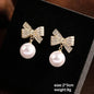 White Flower & Butterfly Dangle Earrings – Acrylic Pearl Heart Jewelry