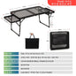 Folding Mesh Patio Table – Portable Aluminum Alloy Lightweight Extension Table for Camping & BBQ