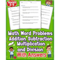 Math Word Problems Addition Subtraction Multiplication and Division With Answers Grades 3-5: Simplify one-step challenges with addition and subtractio - Paperback