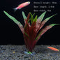 Artificial Aquarium Plants – Plastic Underwater Green Shrubs with Resin Base, Fish Tank Decoration