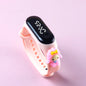 Kids LED Touch Sports Watch – Silicone Digital Bracelet, 45mm Waterproof (5ATM) Cartoon Character Design for Girls & Boys