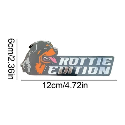 Funny Dog Acrylic Car Badge Sticker