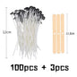 103-Piece Smokeless Candle Wicks Set – Soy Wax Core & Woven Cotton for Candle Making, Oil Lamps & Wax Crafts