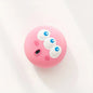 Cartoon Big Eye Squeaky Rubber Dog Ball – Durable Interactive Chew Toy for Dogs