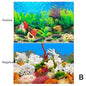 3D Double-Sided Waterproof Aquarium Background Sticker - Fish Tank Ocean Plant Aquascape Poster