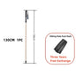 Ultralight Carbon Fiber Trekking Poles 5-Section Folding Anti-Shock Hiking and Walking Sticks 110/120/130 cm (43/47/51 in)
