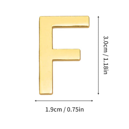 1Pcs Metal Self Adhesive House Number English Alphabet Letters for Apartment Room Door Plate Table Mailbox Number Stickers 3*2cm