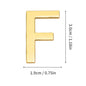 1Pcs Metal Self Adhesive House Number English Alphabet Letters for Apartment Room Door Plate Table Mailbox Number Stickers 3*2cm