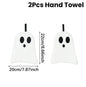 2-Pack Black Cat Hand Towels – Cute Halloween Kitchen & Hand Towels, Super Absorbent