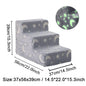 Pet Stairs for Dogs & Cats — 3- or 4-Step Detachable Sponge Ramp, Washable Waterproof Anti-Bite Pet Ladder