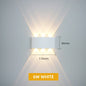 Aluminum LED Wall Light IP65 Waterproof Up/Down Wall Sconce, Outdoor & Indoor 2W-12W for Garden Patio Porch Bedroom Living Room Stairs