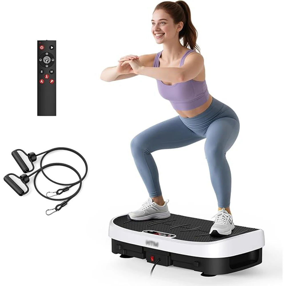 Vibration Plate Exercise Machine – 120 Speed Levels, 330lb Capacity, Whole Body Workout Platform for Home Gym, Fat Burning & Muscle Relaxation, 7 Colors