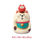 Japanese Style ZAKKA Cat Crafts Small Ornaments for Chinese New Year Snake Year Trend Bonsai Food and Decorative Resin Figurines