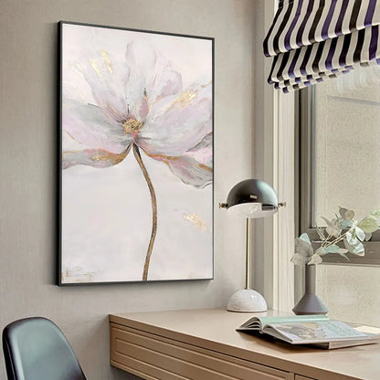 Scandinavian Golden Style Flower Nordic Art Poster Canvas Painting Wall Poster