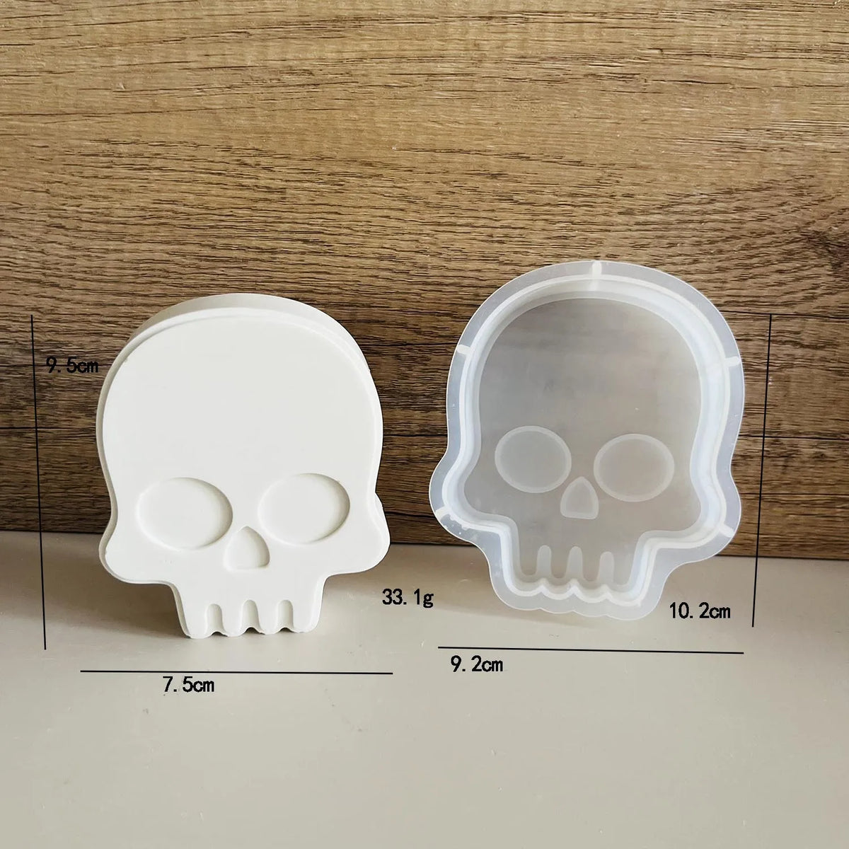 Halloween Silicone DIY Mold – Skeleton, Bat, Jack-O’-Lantern, Ghost & Mask Shapes for Resin, Plaster, Aromatherapy & Clay Crafts – 8 Designs