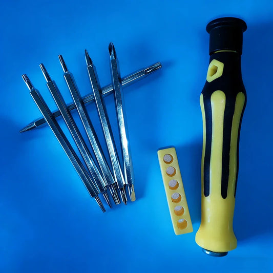 12-in-1 Magnetic Precision Screwdriver Set Multi-Bit Repair Kit for Electronics Phones and Watches