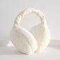 Plush Faux Fur Earmuffs Unisex Winter Ear Warmers for Outdoor Cold Protection - Solid Color (7.09 x 7.48 in / 18 x 19 cm)