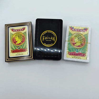62x95mm Waterproof Superior PVC Poker Cards 40pcs Deck Spanish Playing Cards Family Party Game Cards