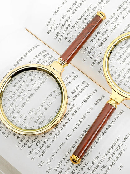 Handheld High-Definition Magnifying Glass for Reading - Portable Magnifier for Elderly & Kids